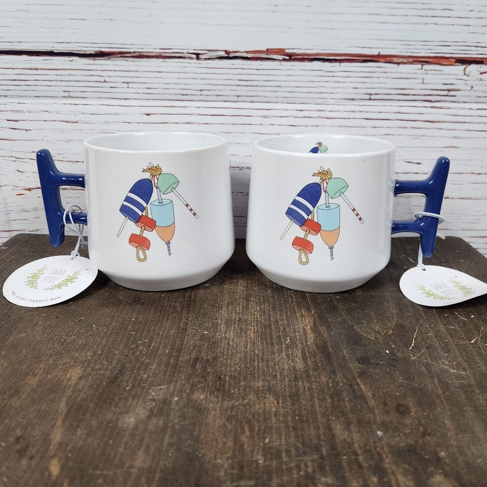 Sara Fitz Nautical Mug Set